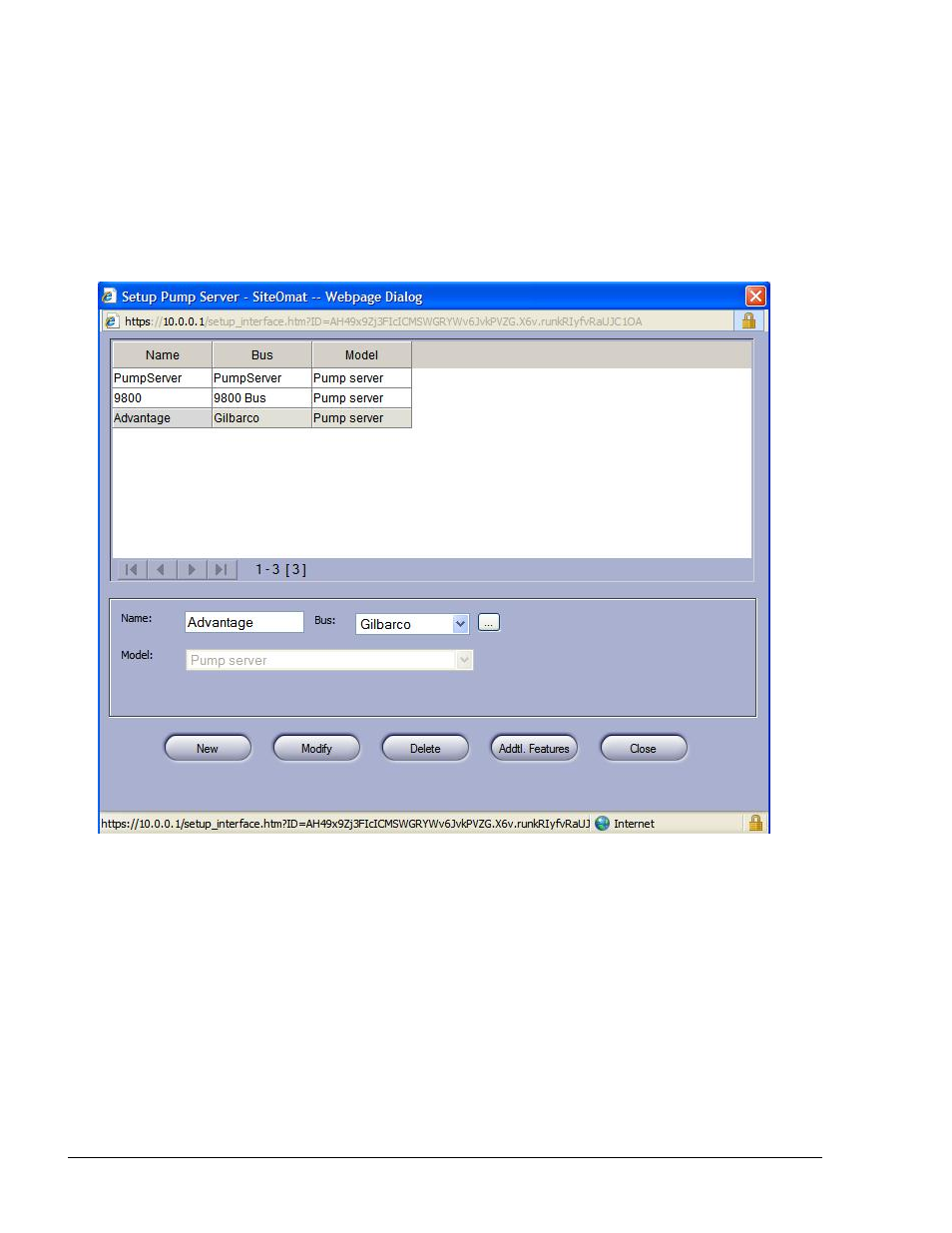 Figure 2-23. setup pump server dialog box | Gasboy FuelOmat system 8 Popt Commverter User Manual | Page 48 / 129