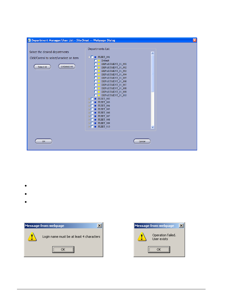 Login name of a new user - fail, Figure 6-35) | Gasboy Fleet Head Office System User Manual | Page 126 / 370