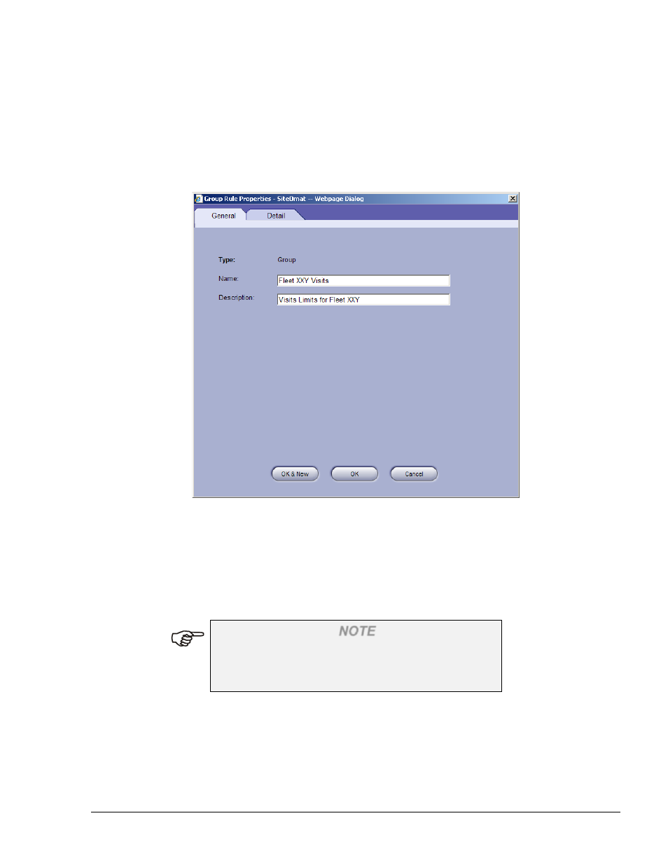 Creating a new group rule, Figure 7-15. group rule properties – general tab | Gasboy Fleet Head Office System User Manual | Page 155 / 370
