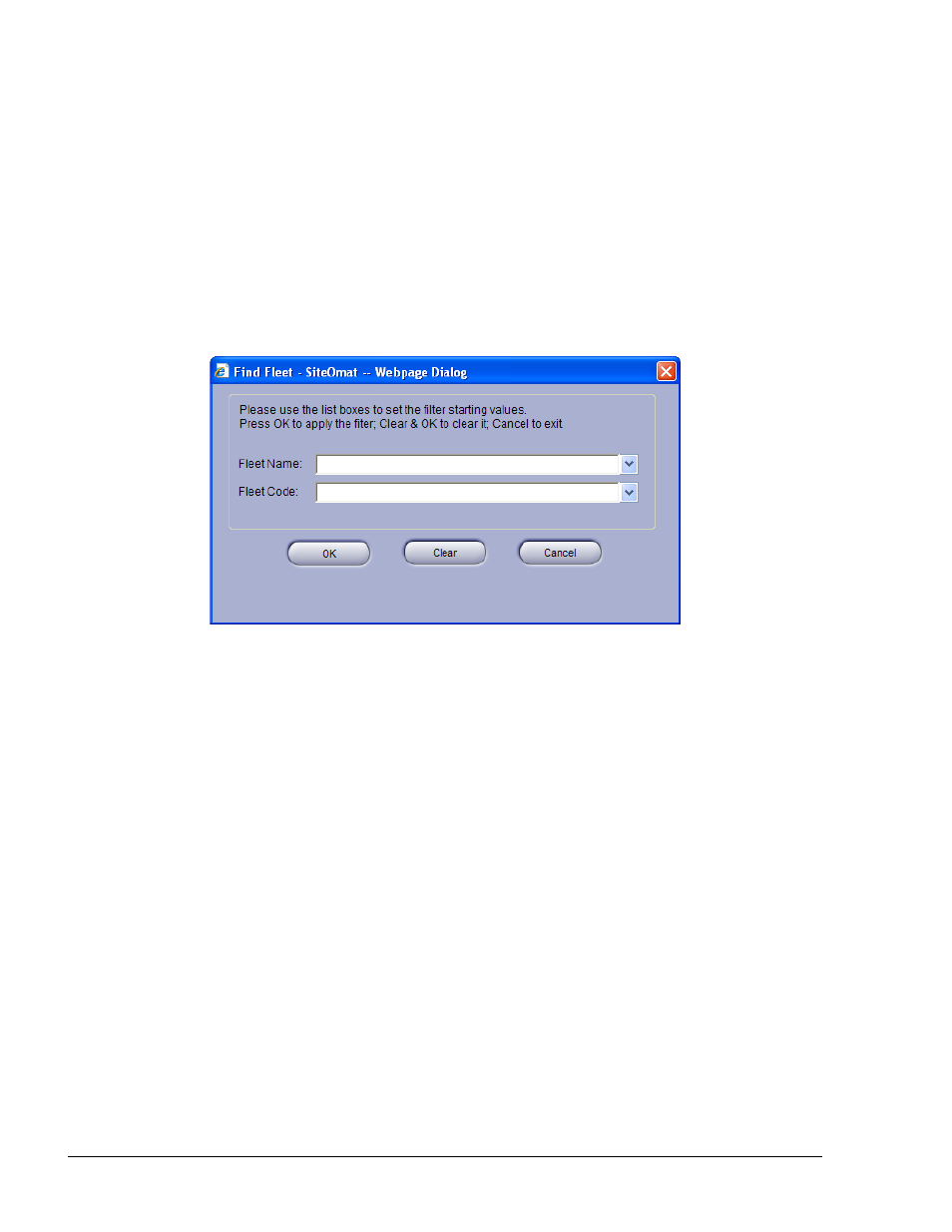 History of a fleet, Figure 7-24. find fleet dialog box, Ph 7.8.7.5) | Gasboy Fleet Head Office System User Manual | Page 164 / 370