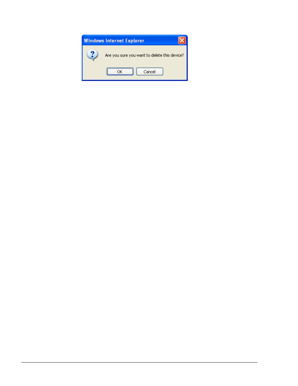 Changing a device's status, Importing device data, Figure 7-39. delete device approval message | Gasboy Fleet Head Office System User Manual | Page 182 / 370