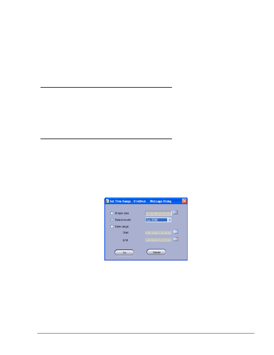 8 fho reports, General, Filters | Set time range, Fleet filter, Figure 8-1. time range dialog box, 8fho reports | Gasboy Fleet Head Office System User Manual | Page 185 / 370
