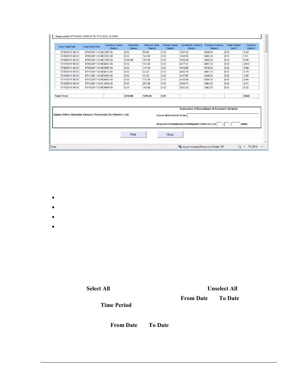 Maintenance reports, Event log report | Gasboy Fleet Head Office System User Manual | Page 303 / 370