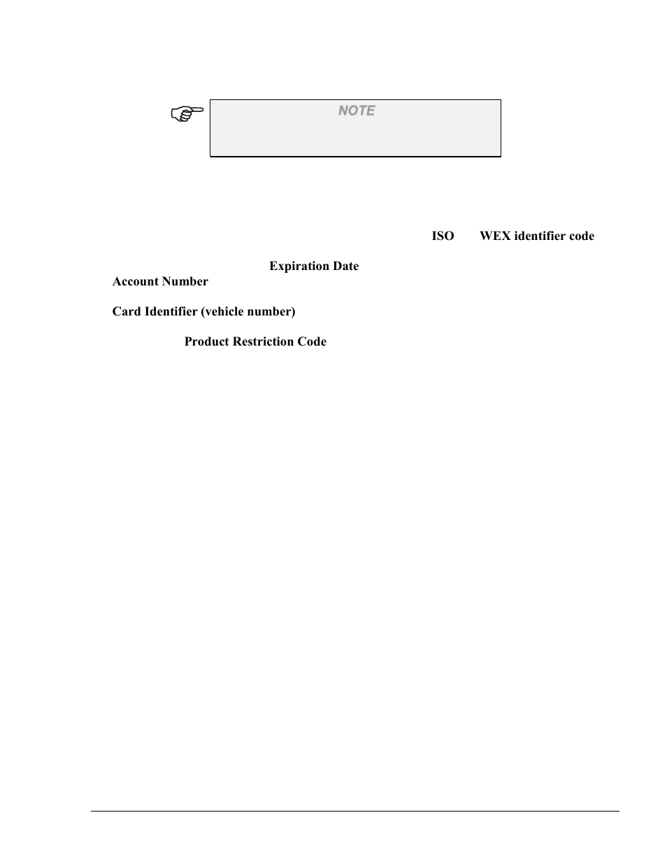 D.3.2. voyager fleet cards | Gasboy Fleet Head Office System User Manual | Page 365 / 370