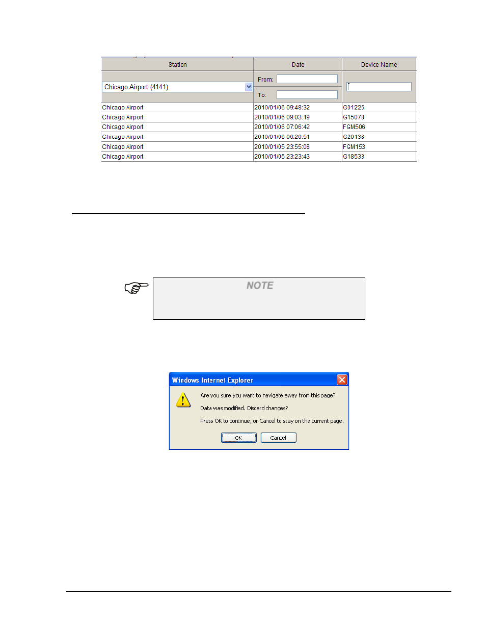 Navigation notes, General, Not saving change | Filling all fields, Figure 4-7 filter options in grid headers, Figure 4-8. saving changes dialog box | Gasboy Fleet Head Office System User Manual | Page 75 / 370