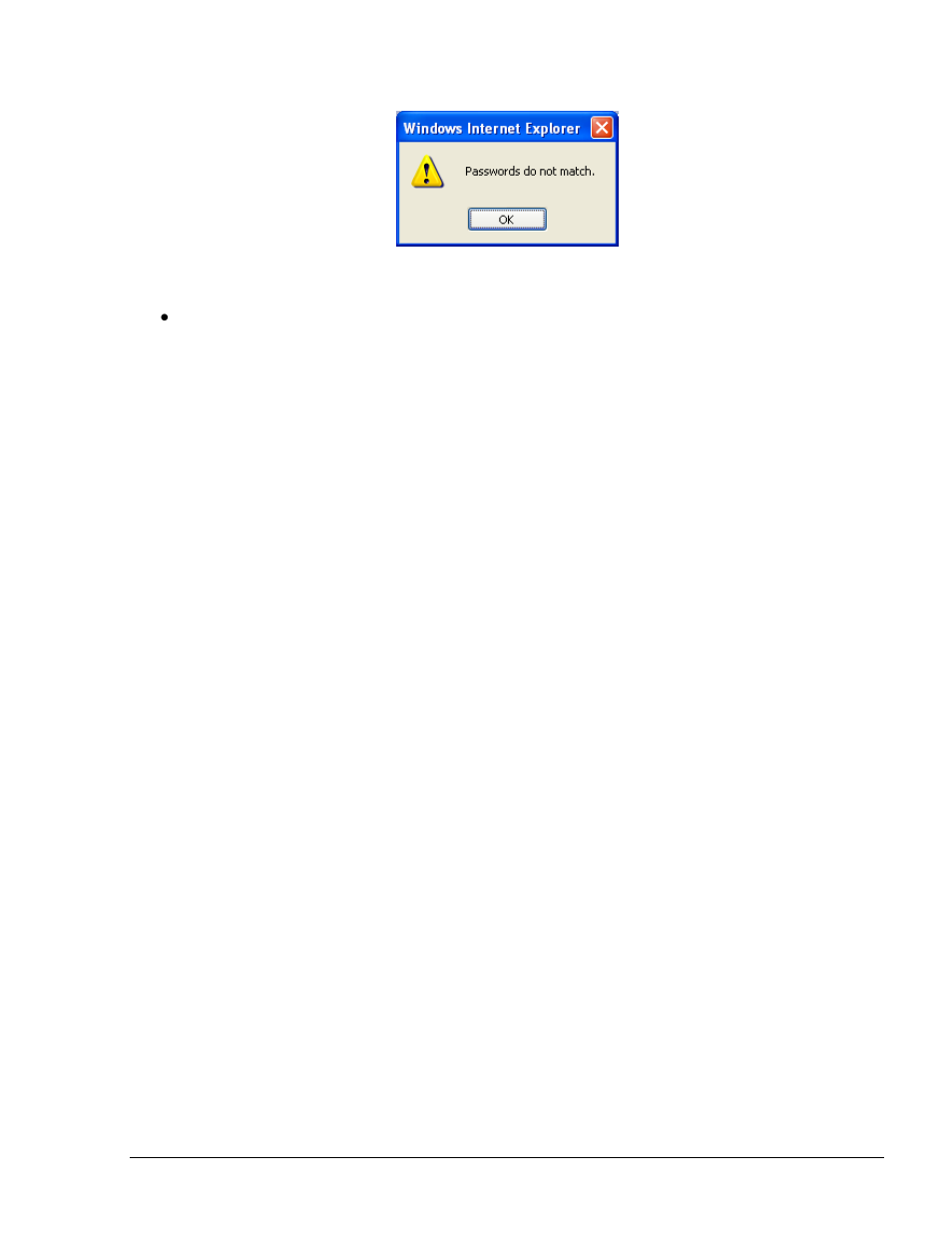 Figure 5-5. password do not match message, Ee figure 5-5) | Gasboy Fleet Head Office System User Manual | Page 81 / 370