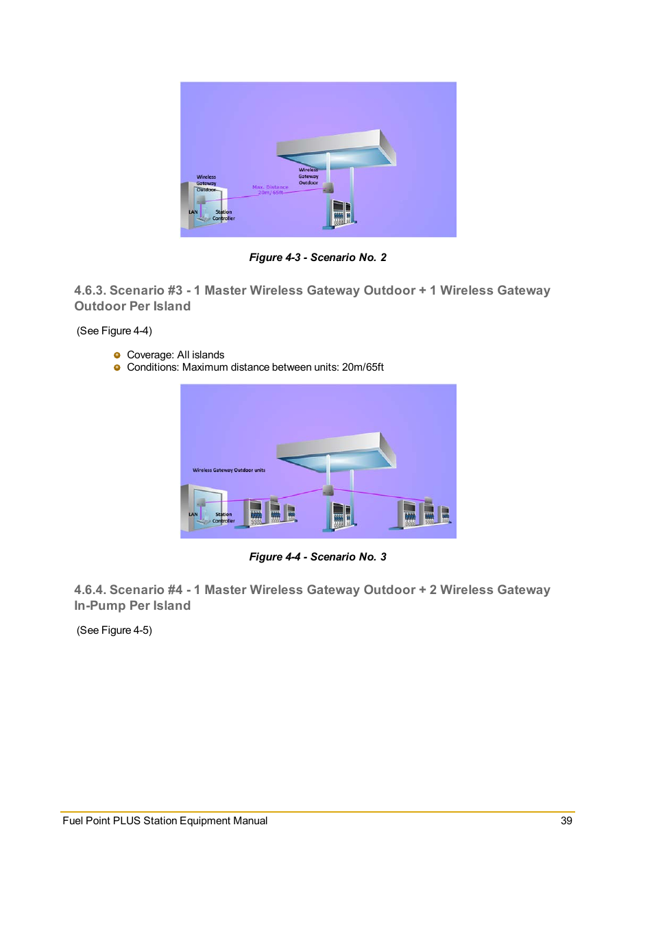 Figure 4-3 - scenario no. 2, Figure 4-4 - scenario no. 3 | Gasboy Fuel Point PLUS Station User Manual | Page 39 / 136