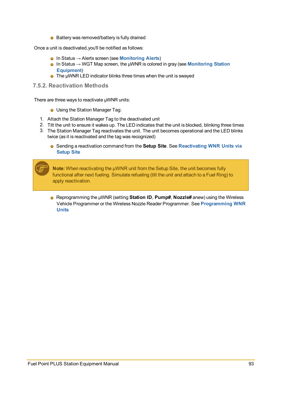 Reactivation methods | Gasboy Fuel Point PLUS Station User Manual | Page 93 / 136