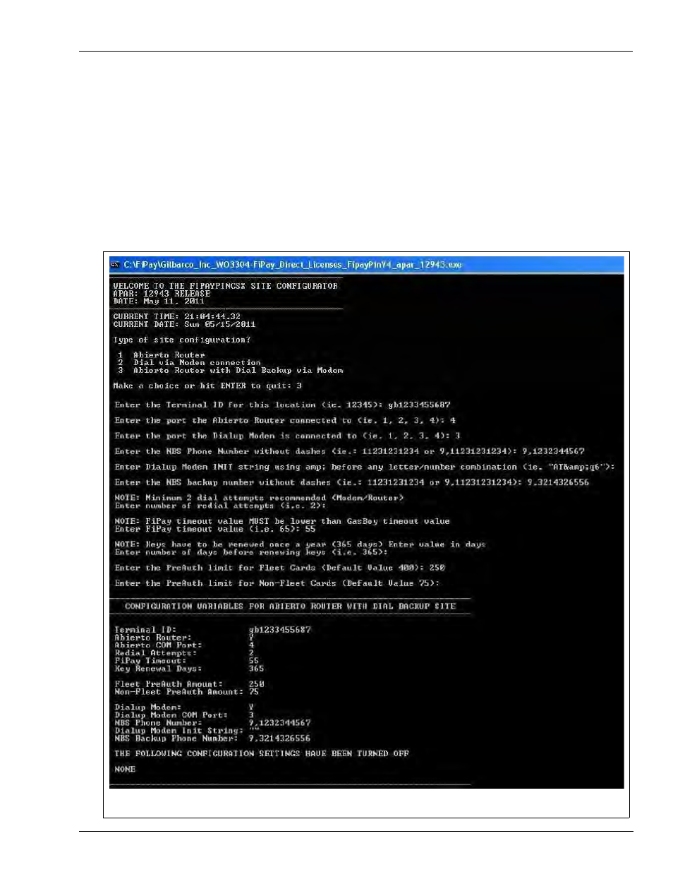 With dialup modem (see, Figure 17 | Gasboy FiPay Payment Network User Manual | Page 19 / 60