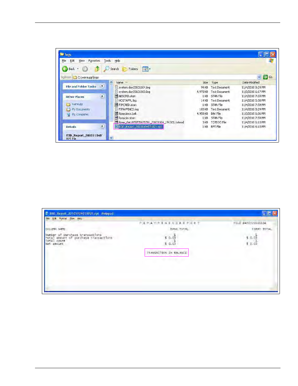 Settlement report | Gasboy FiPay Payment Network User Manual | Page 41 / 60