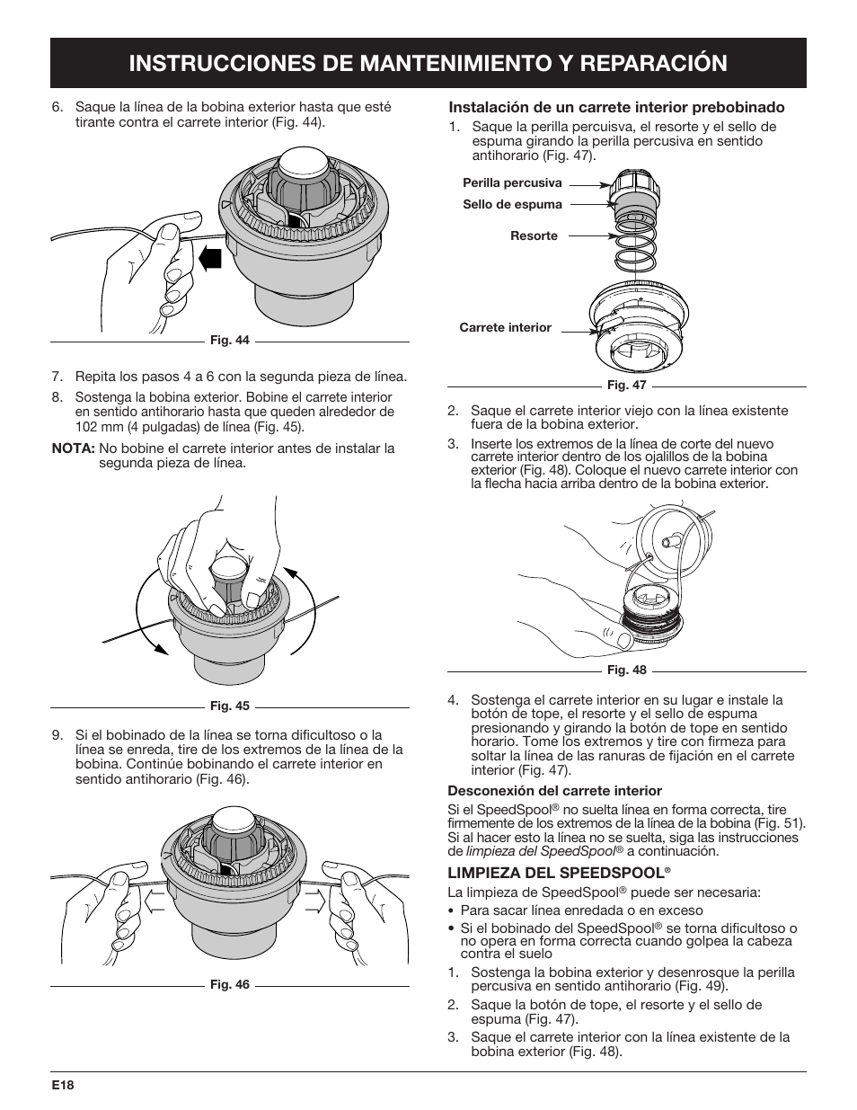 Instrucciones de mantenimiento y reparación | Cub Cadet CC4090 User Manual | Page 78 / 88