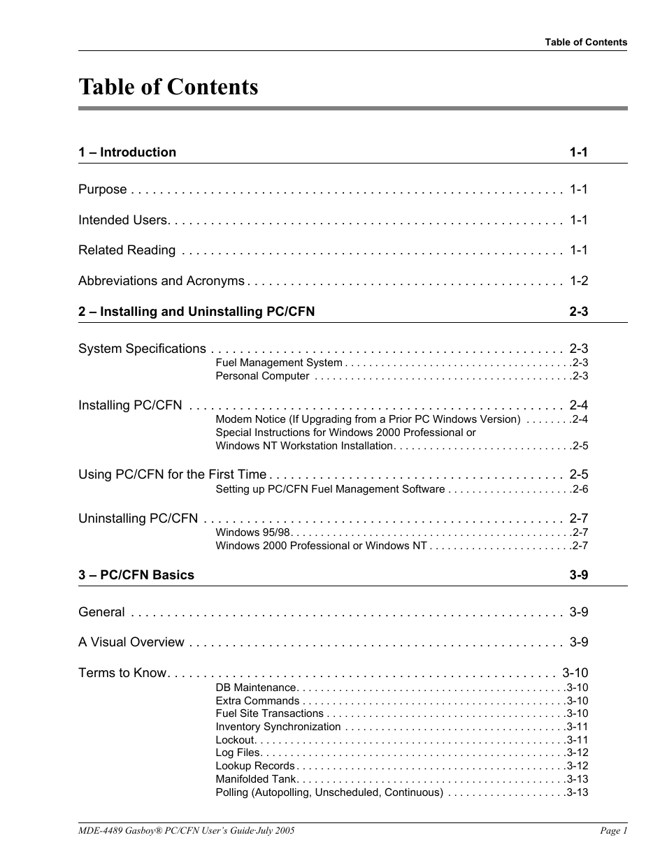 Gasboy PC CFN site controller User Manual | Page 3 / 30