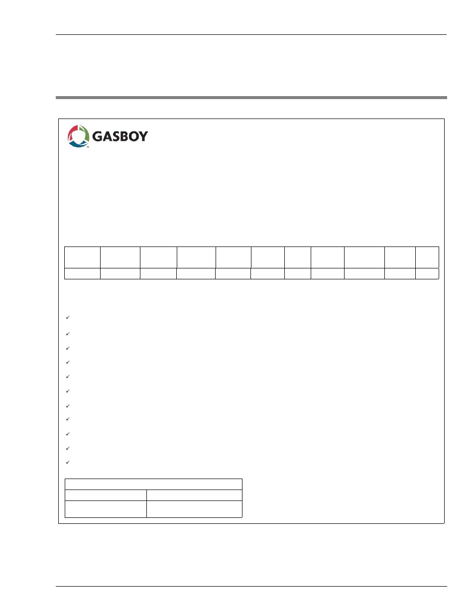 Fedex, Project site information form (example only) | Gasboy PLUS FMS User Manual | Page 67 / 72