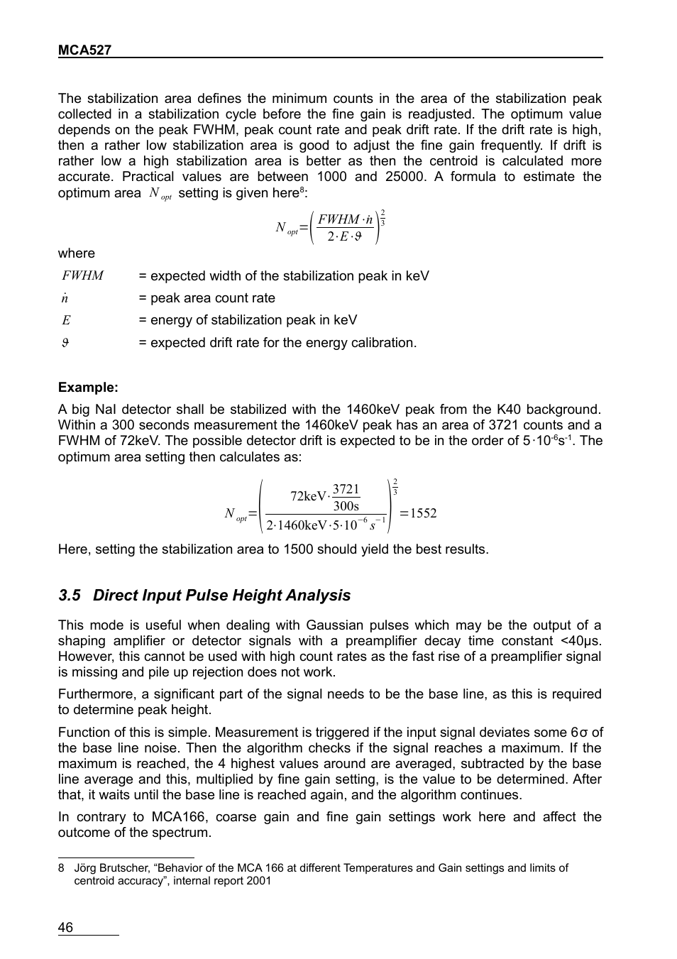 5 direct input pulse height analysis | GBS Elektronik MCA-527 User Manual | Page 46 / 70
