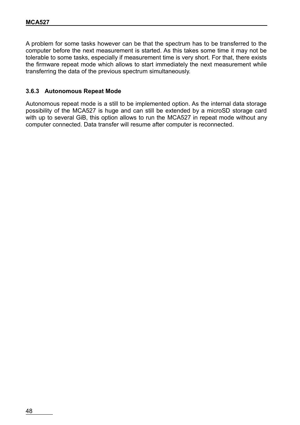 3 autonomous repeat mode | GBS Elektronik MCA-527 User Manual | Page 48 / 70