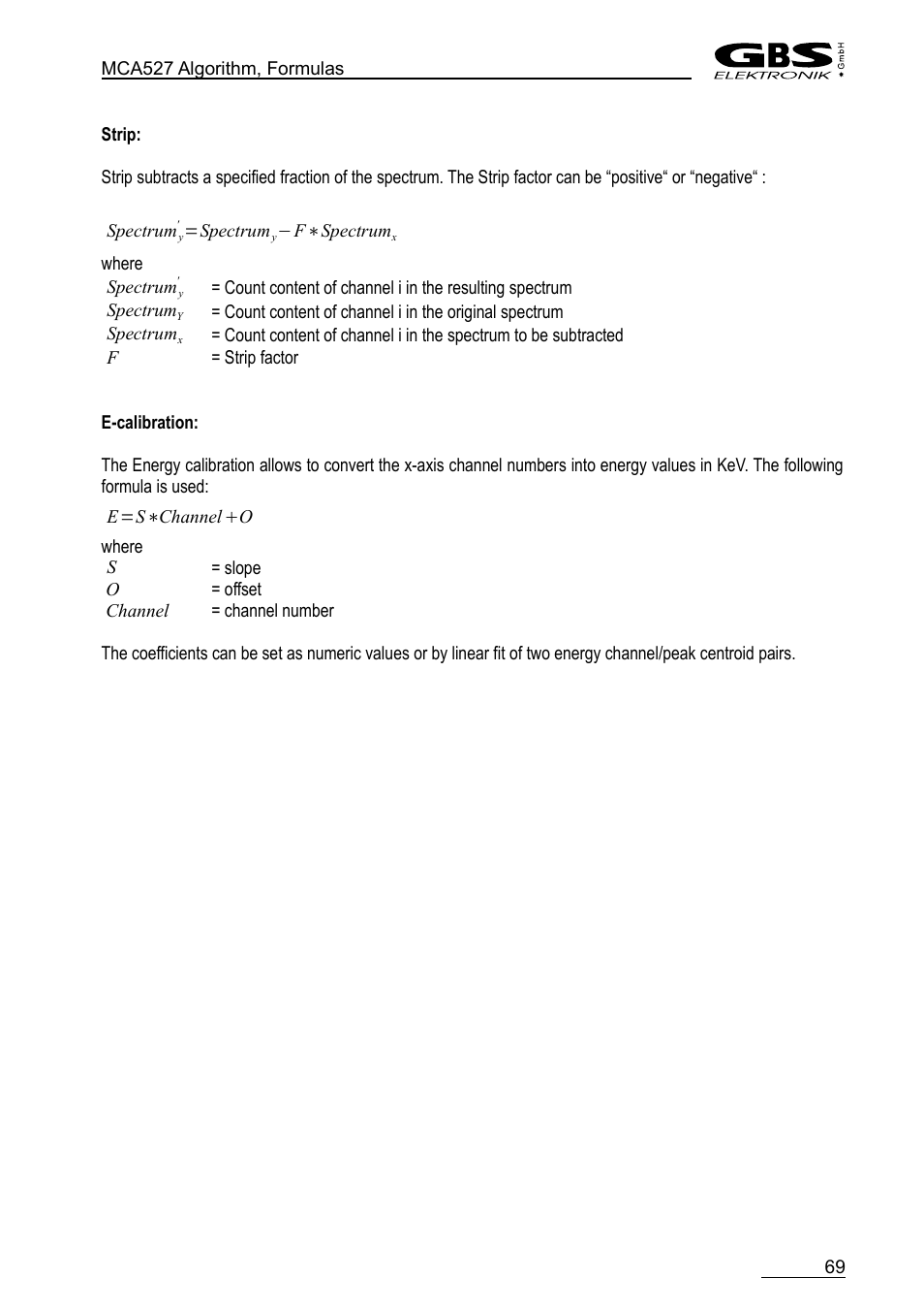 GBS Elektronik MCA-527 User Manual | Page 69 / 70