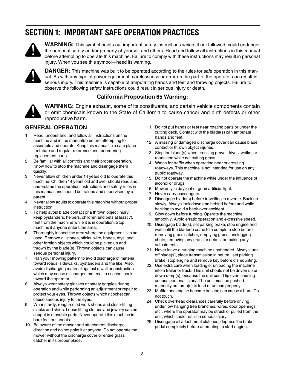 Cub Cadet LT1022 User Manual | Page 3 / 28