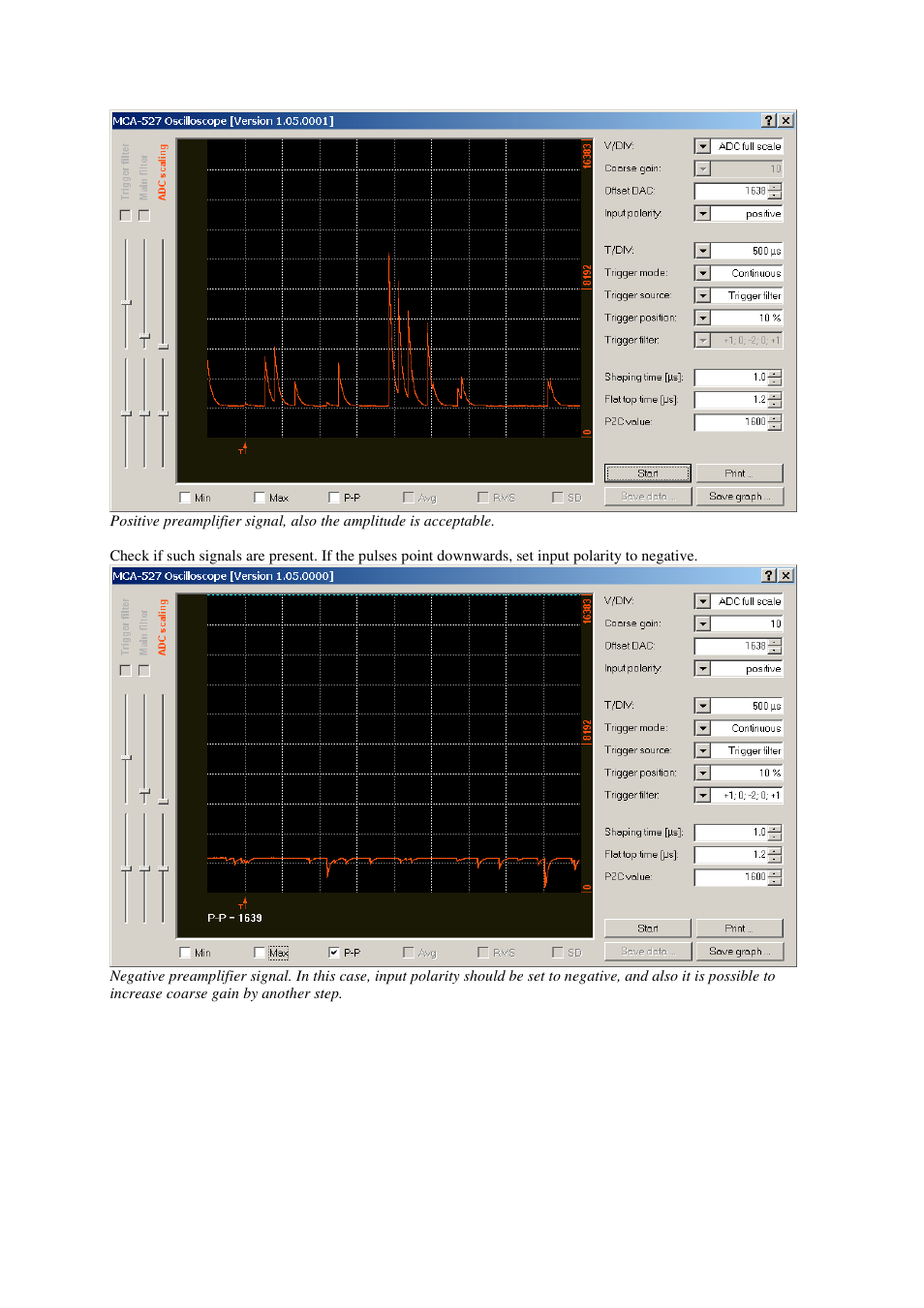 GBS Elektronik MCA-527 How to do an optimum setup User Manual | Page 2 / 12