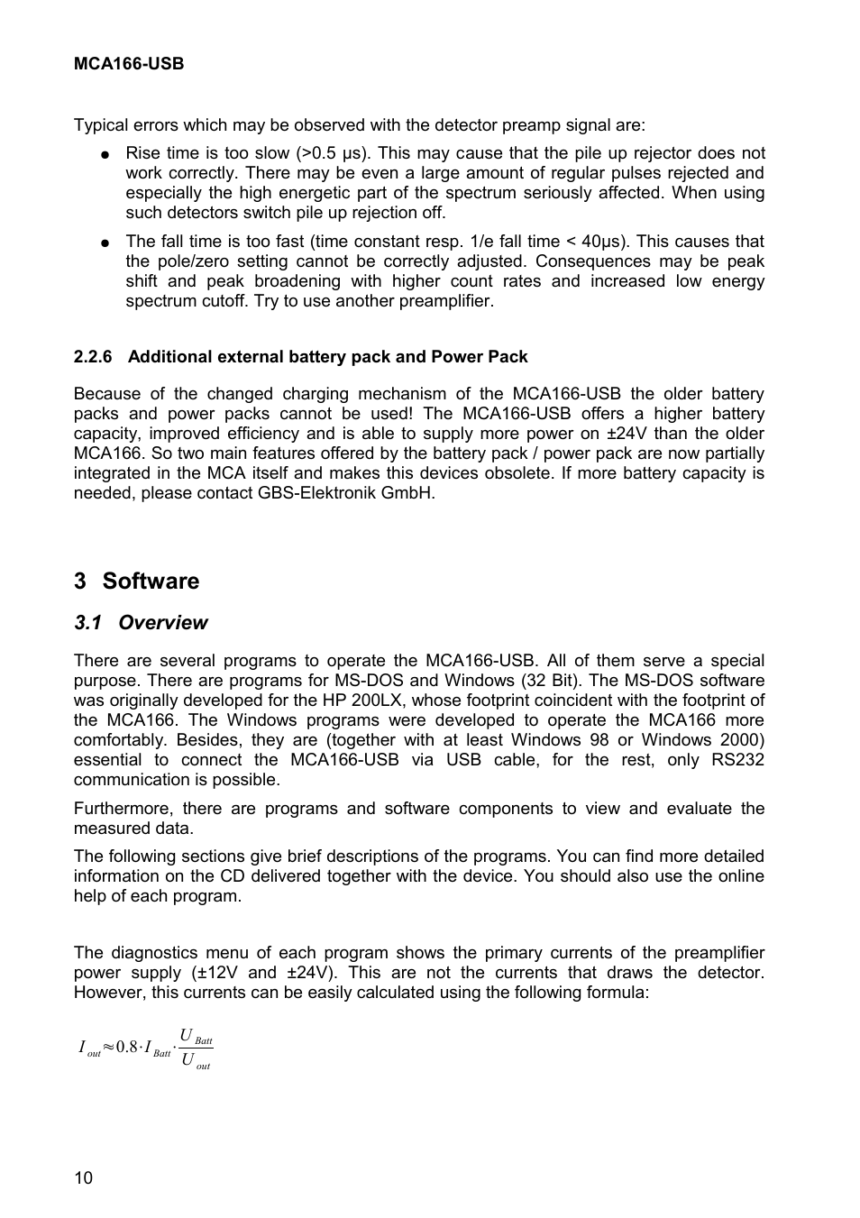 3 software, 1 overview | GBS Elektronik MCA166-USB User Manual | Page 10 / 73