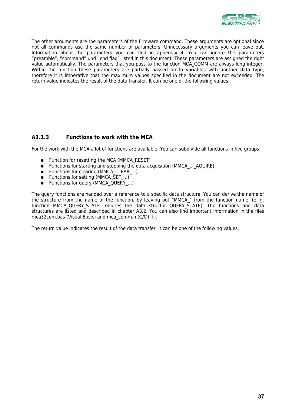 GBS Elektronik MCA166-USB User Manual | Page 37 / 73
