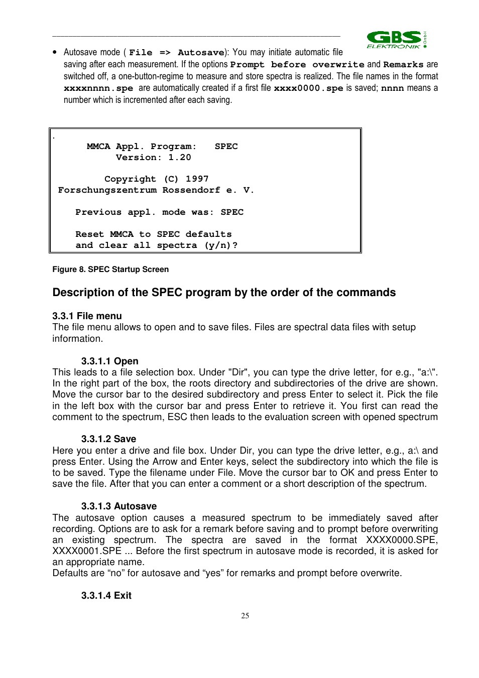 GBS Elektronik MCA 166 User Manual | Page 25 / 56