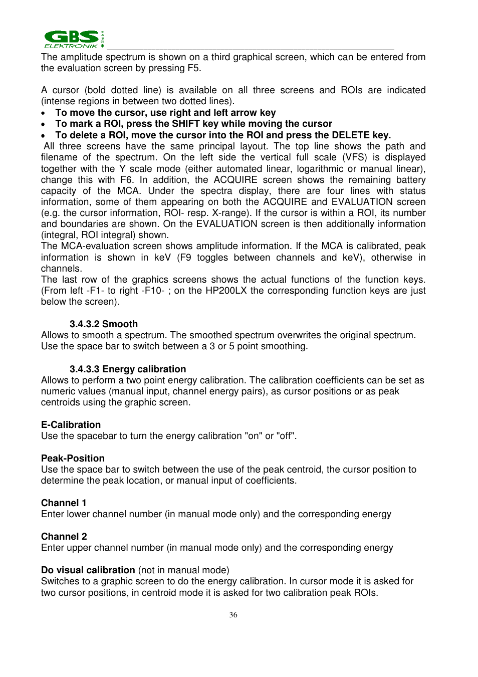 GBS Elektronik MCA 166 User Manual | Page 36 / 56