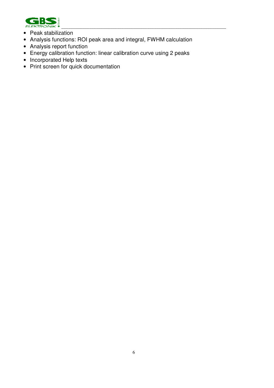 GBS Elektronik MCA 166 User Manual | Page 6 / 56