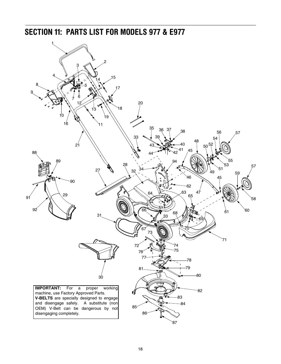 Cub Cadet 977A User Manual | Page 18 / 36