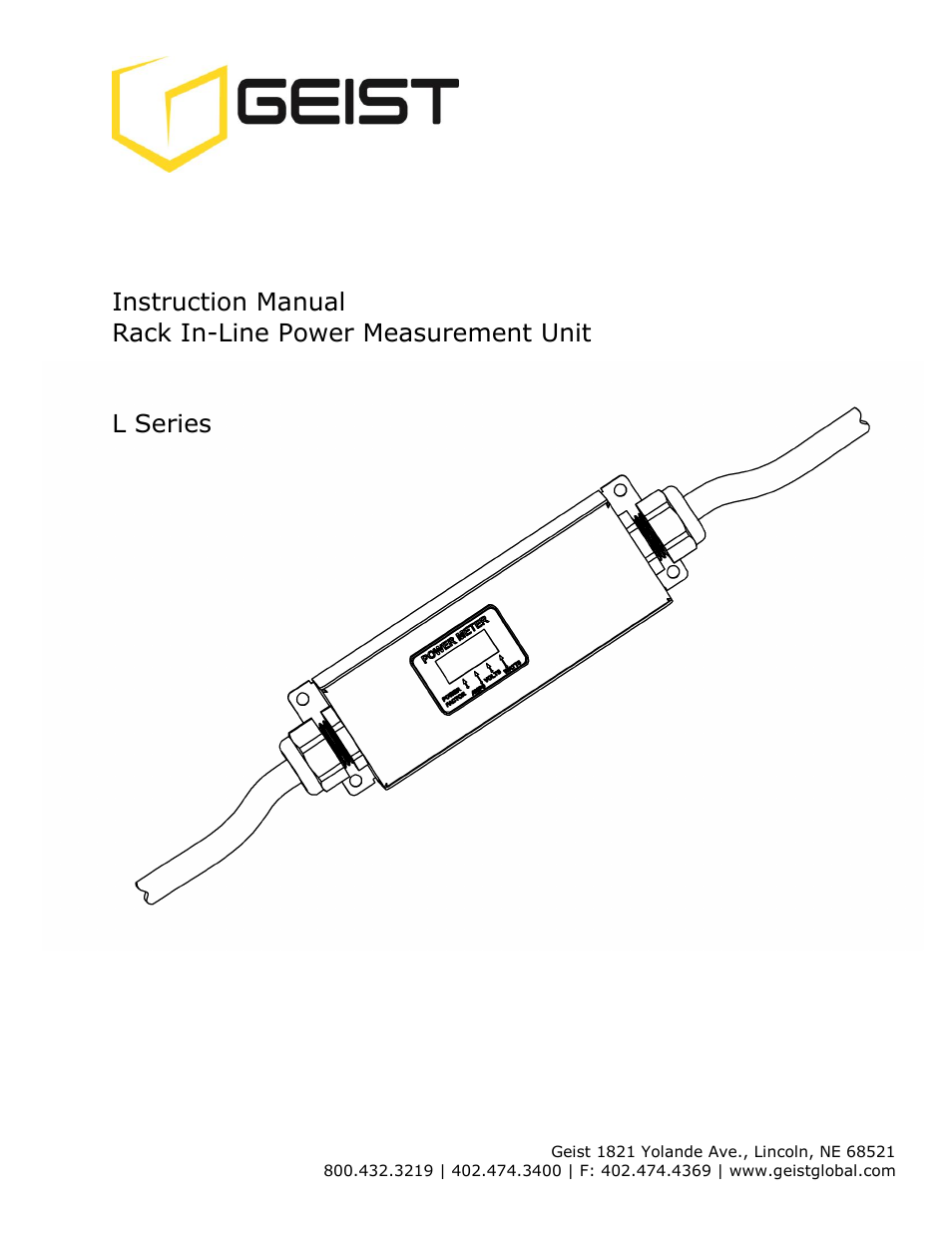 Geist L Series User Manual | 17 pages