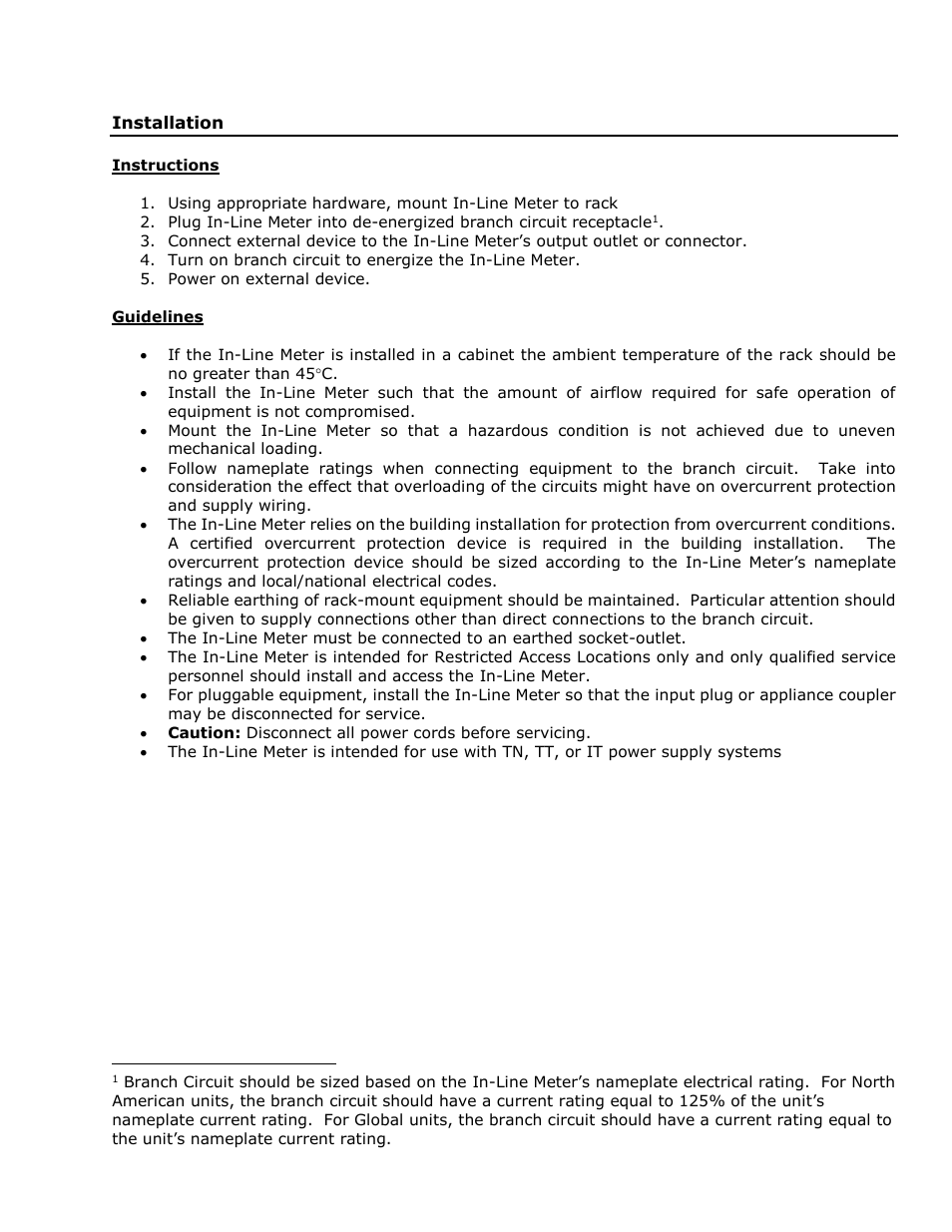 Installation, Instructions, Guidelines | Geist L Series User Manual | Page 5 / 17