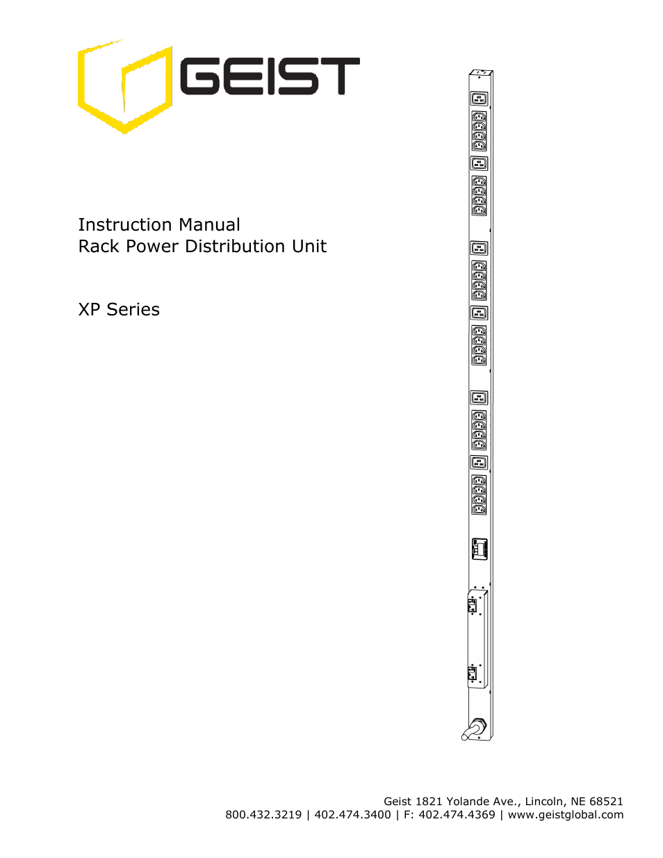 Geist XP Series User Manual | 28 pages