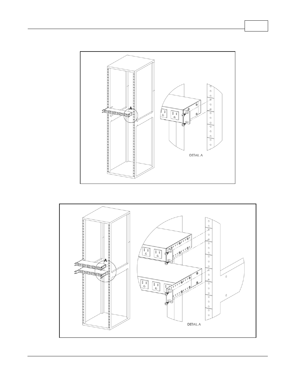 Flush mount brackets (fm), Adjustable mount brackets (am), 9 flush mount brackets (fm) | 10 adjustable mount brackets (am) | Geist R-Series PDU v4 User Manual | Page 11 / 46