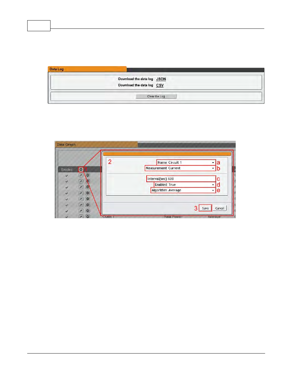 Logging configuration | Geist R-Series PDU v4 User Manual | Page 32 / 46