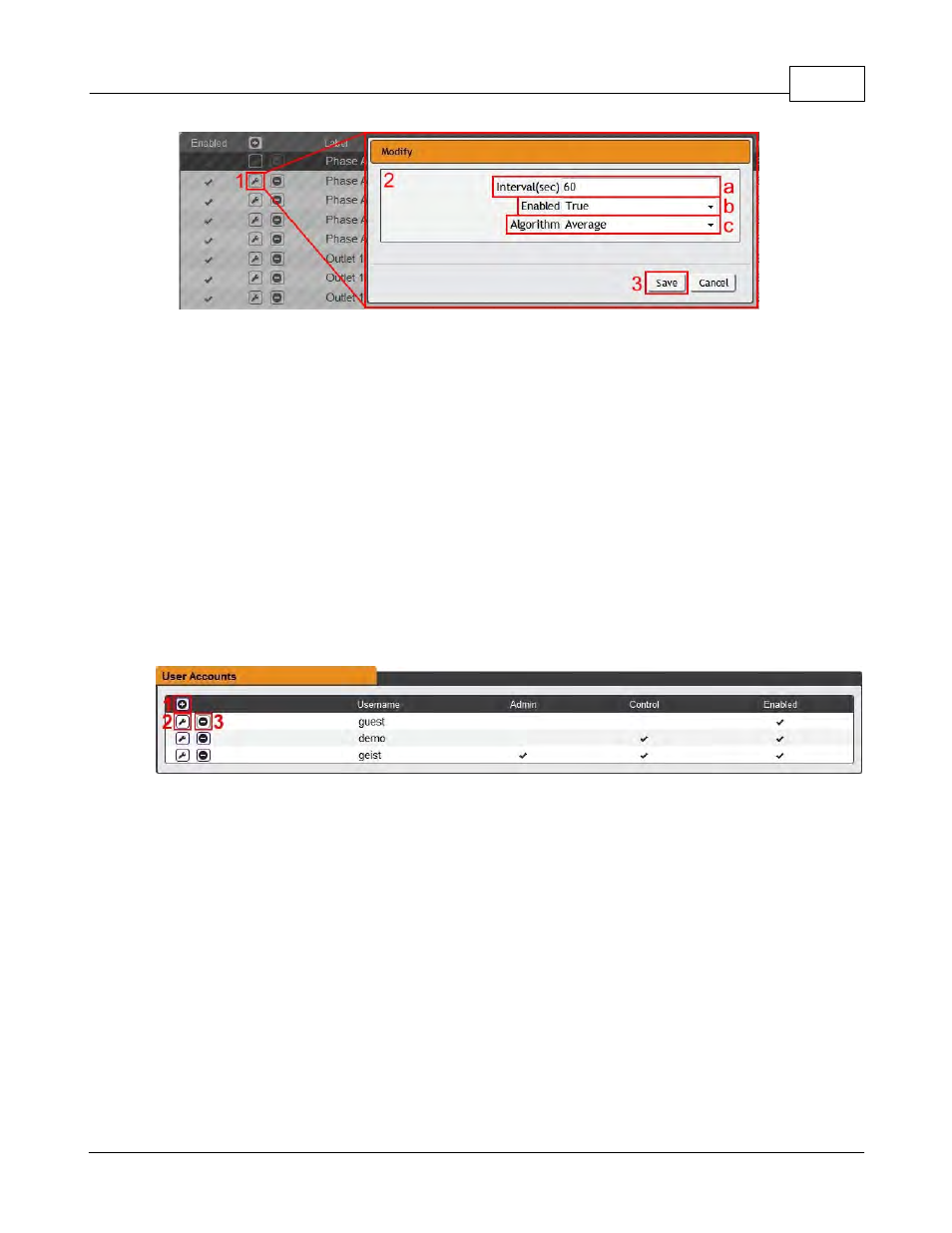 System, User accounts, 2 system | Geist R-Series PDU v4 User Manual | Page 33 / 46