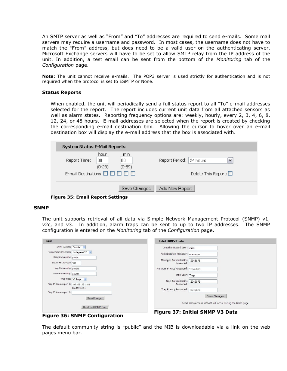 Snmp | Geist RCX Series v3 User Manual | Page 32 / 49