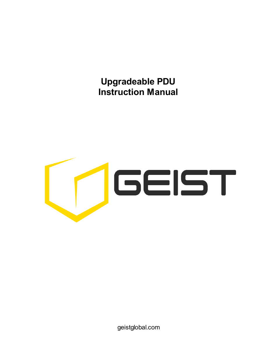 Geist Upgradeable PDU User Manual | 43 pages