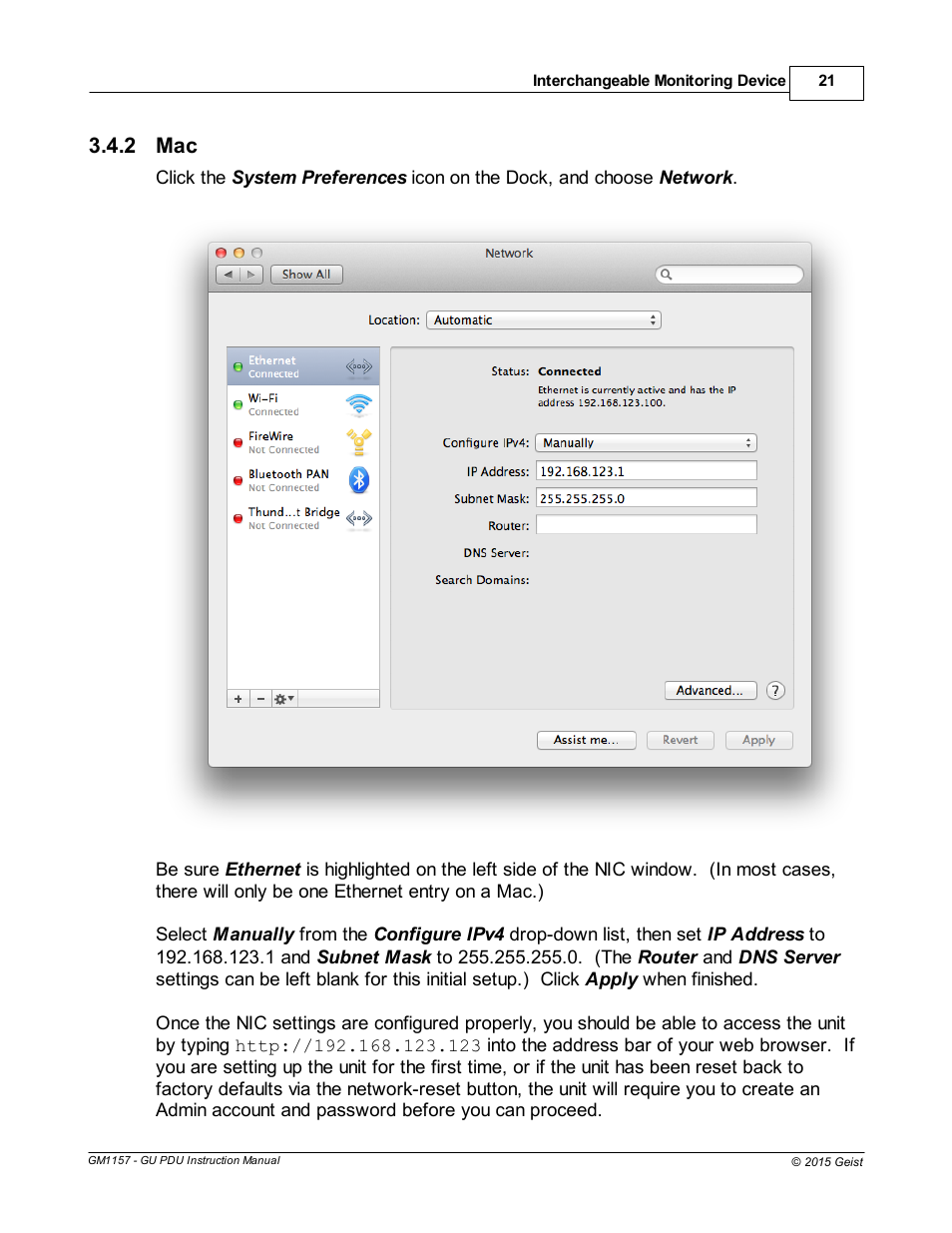 2 mac | Geist Upgradeable PDU User Manual | Page 21 / 43
