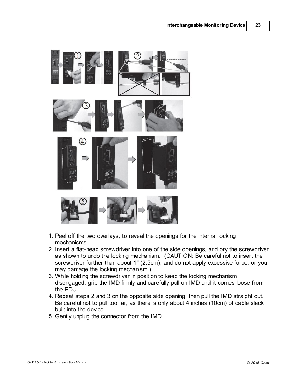 Geist Upgradeable PDU User Manual | Page 23 / 43