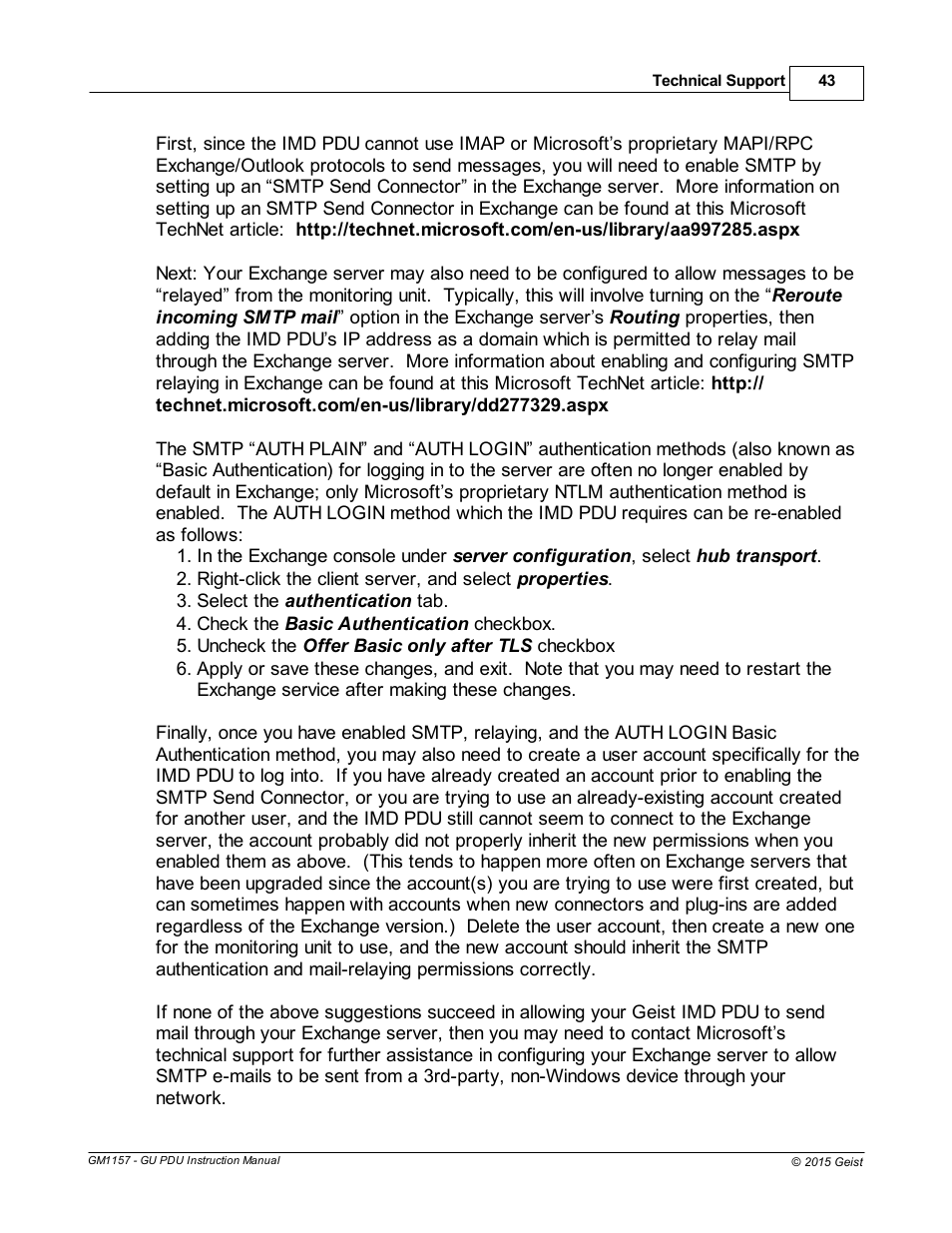 Geist Upgradeable PDU User Manual | Page 43 / 43