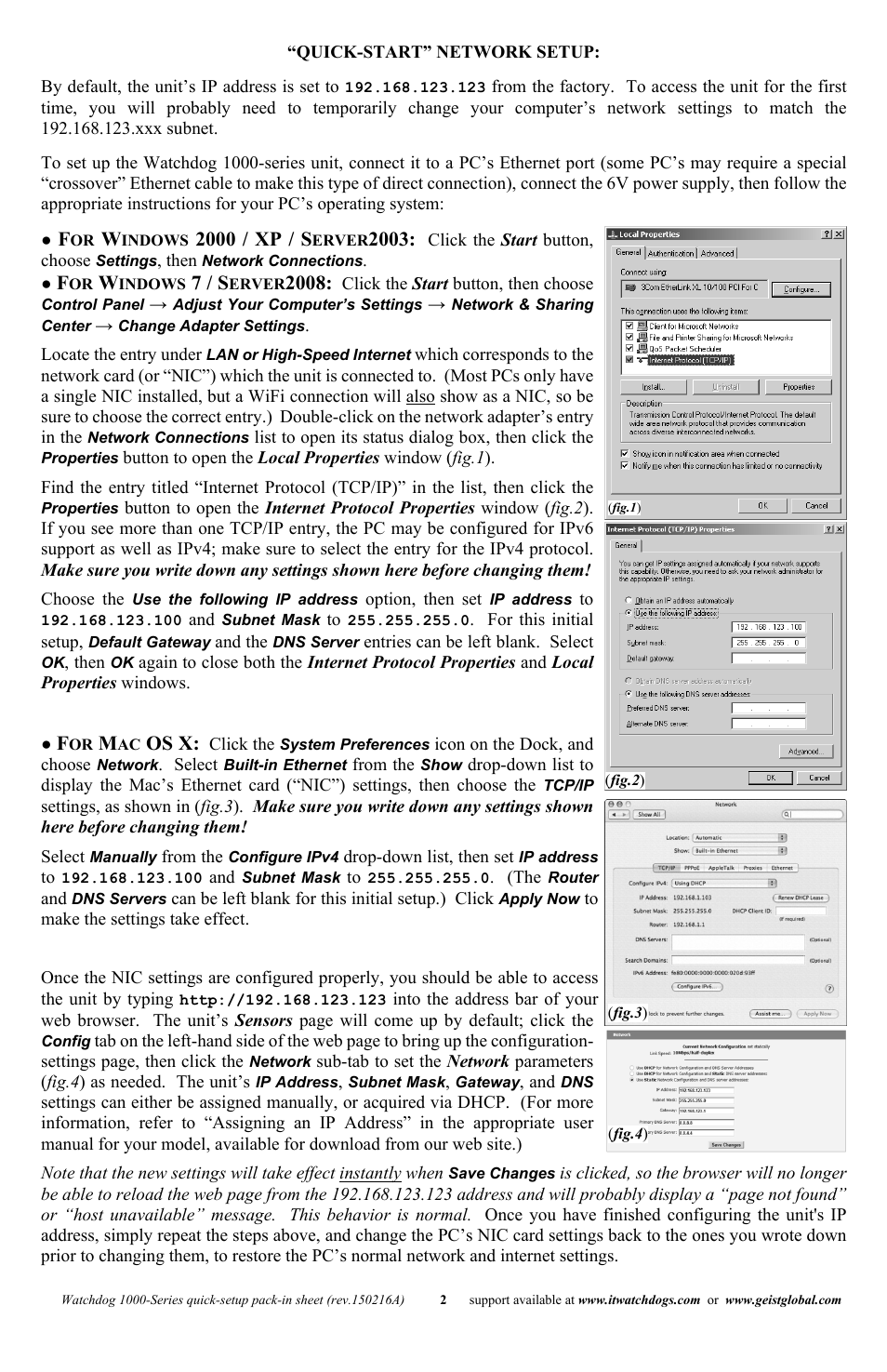 Geist Watchdog 1000 Quick Start User Manual | Page 2 / 4