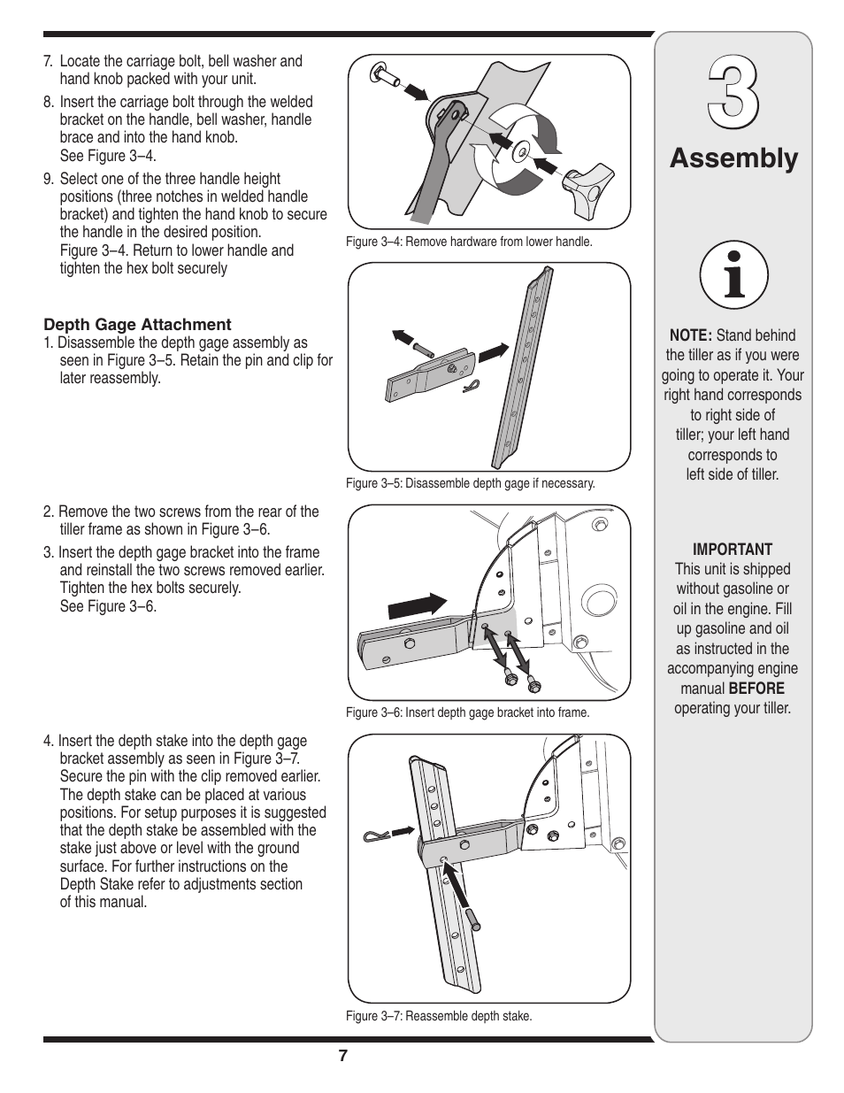 Assembly | Cub Cadet Series 390 User Manual | Page 7 / 20