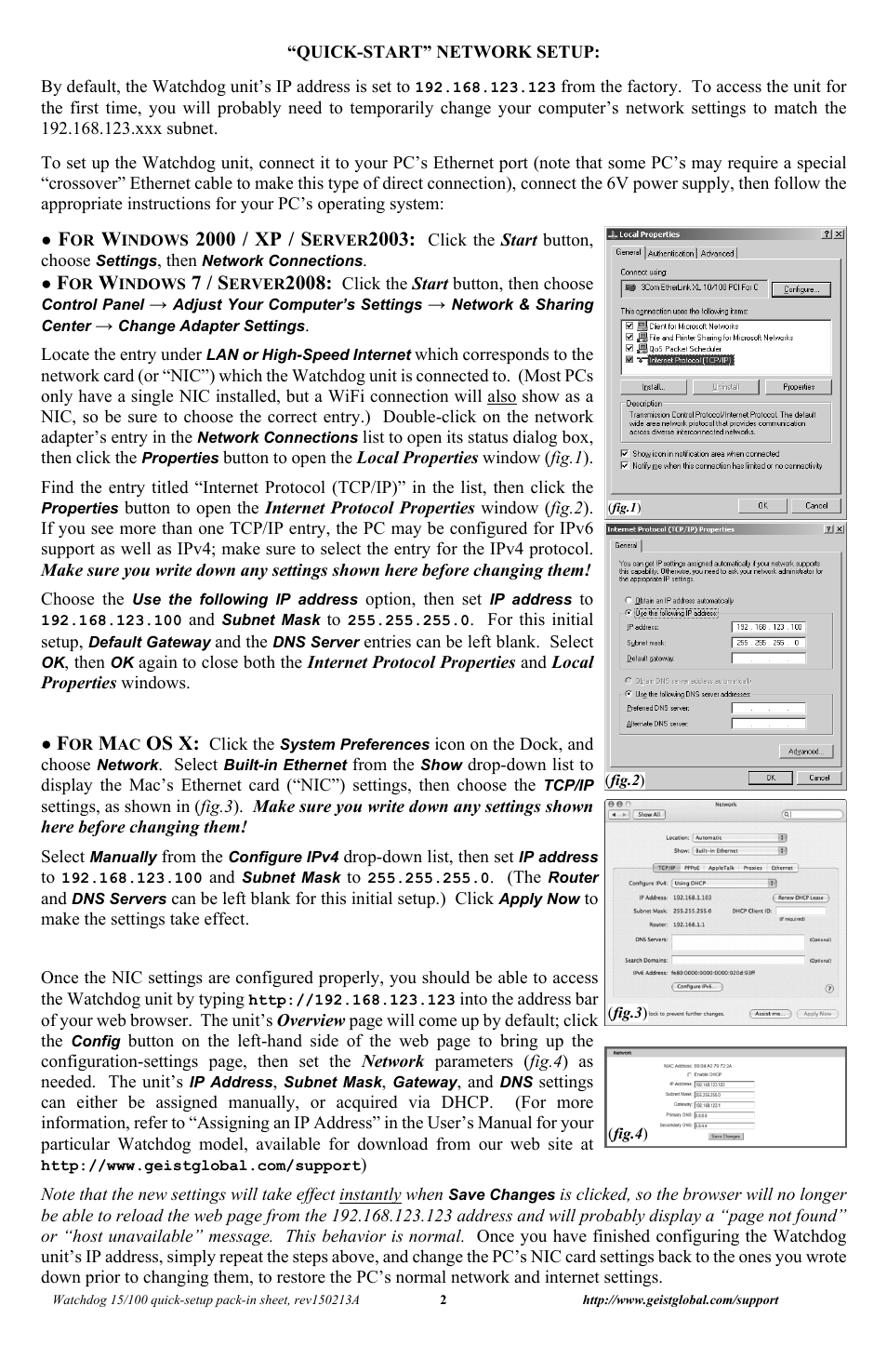 Geist Watchdog 15 Quick Start User Manual | Page 2 / 4