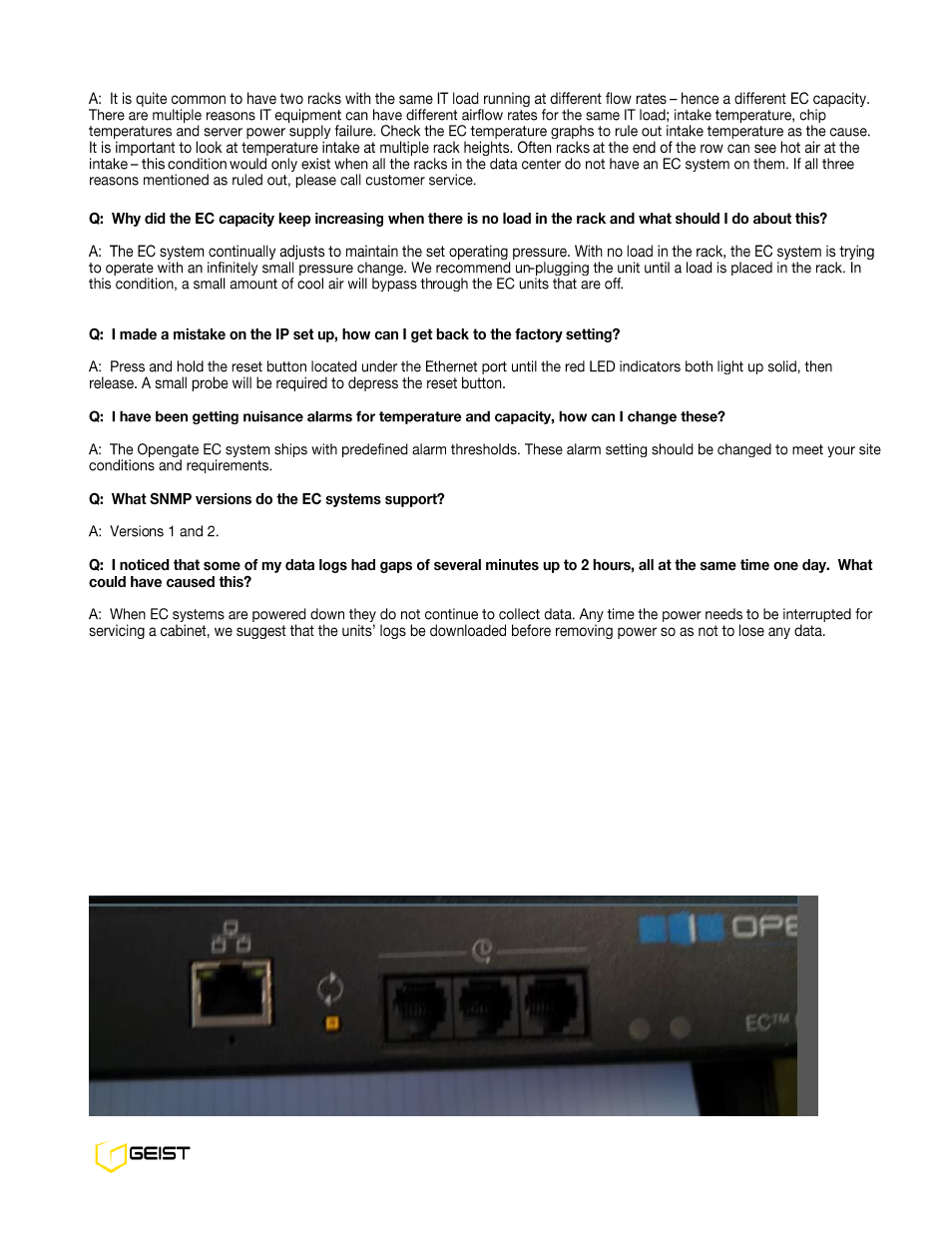 Geist EC6001C User Manual | Page 29 / 30