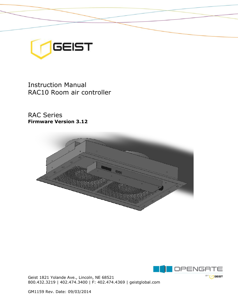 Geist RAC User Manual | 36 pages