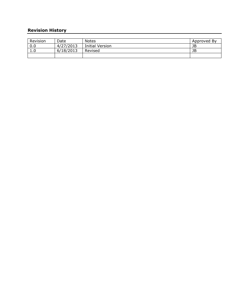 Revision history | Geist RAC User Manual | Page 36 / 36