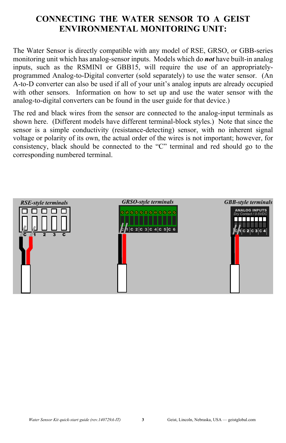 Geist Water Sensor Kit User Manual | Page 3 / 4