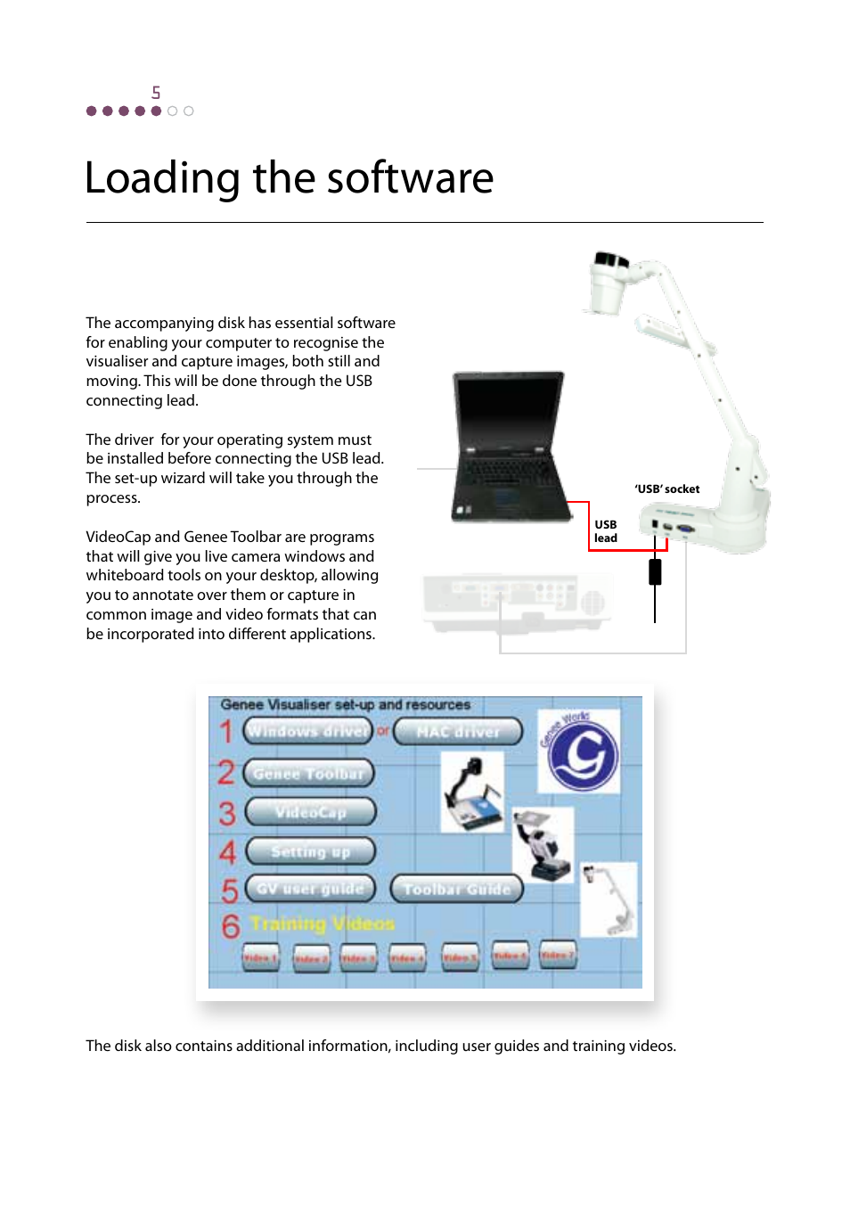 Loading the software | Genee World GV-150 Quick Start User Manual | Page 8 / 12