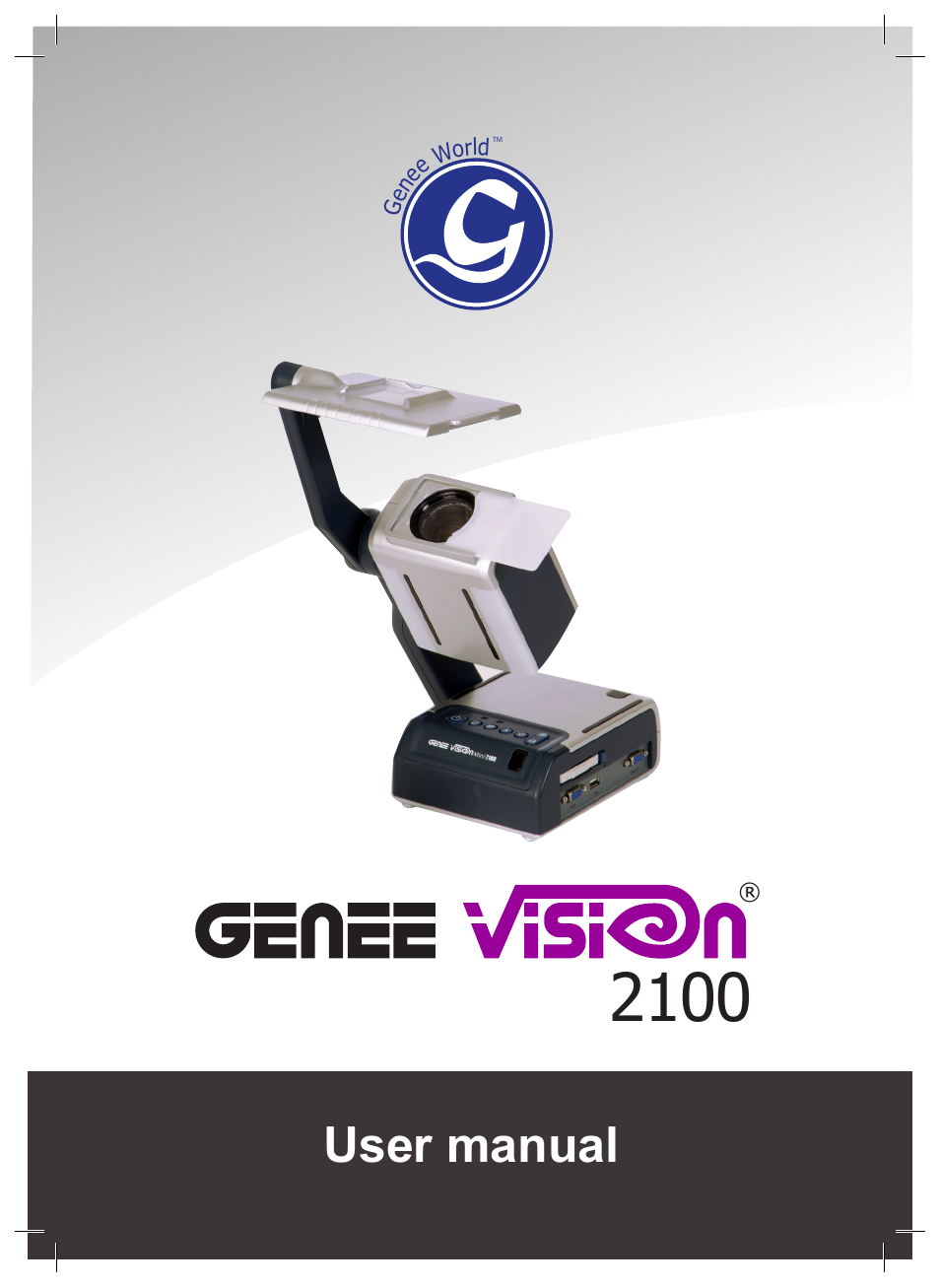 Genee World GV-2100 User Manual | 20 pages