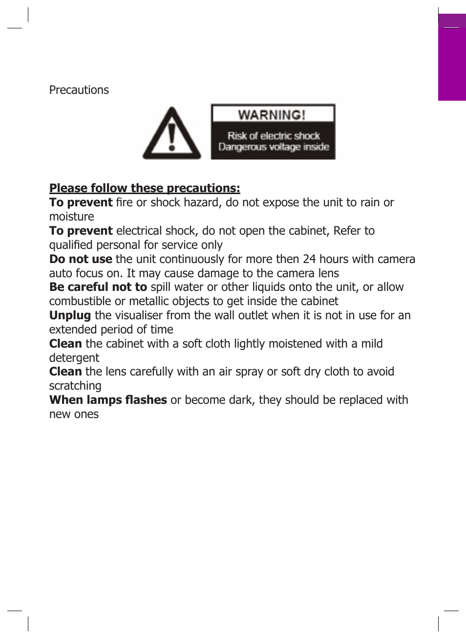 Parts identification | Genee World GV-2100 User Manual | Page 2 / 20