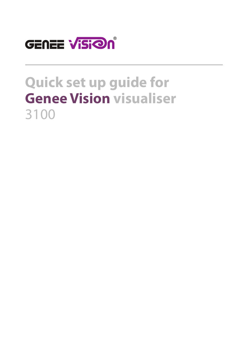 Genee World GV-3100 User Manual | Page 2 / 12